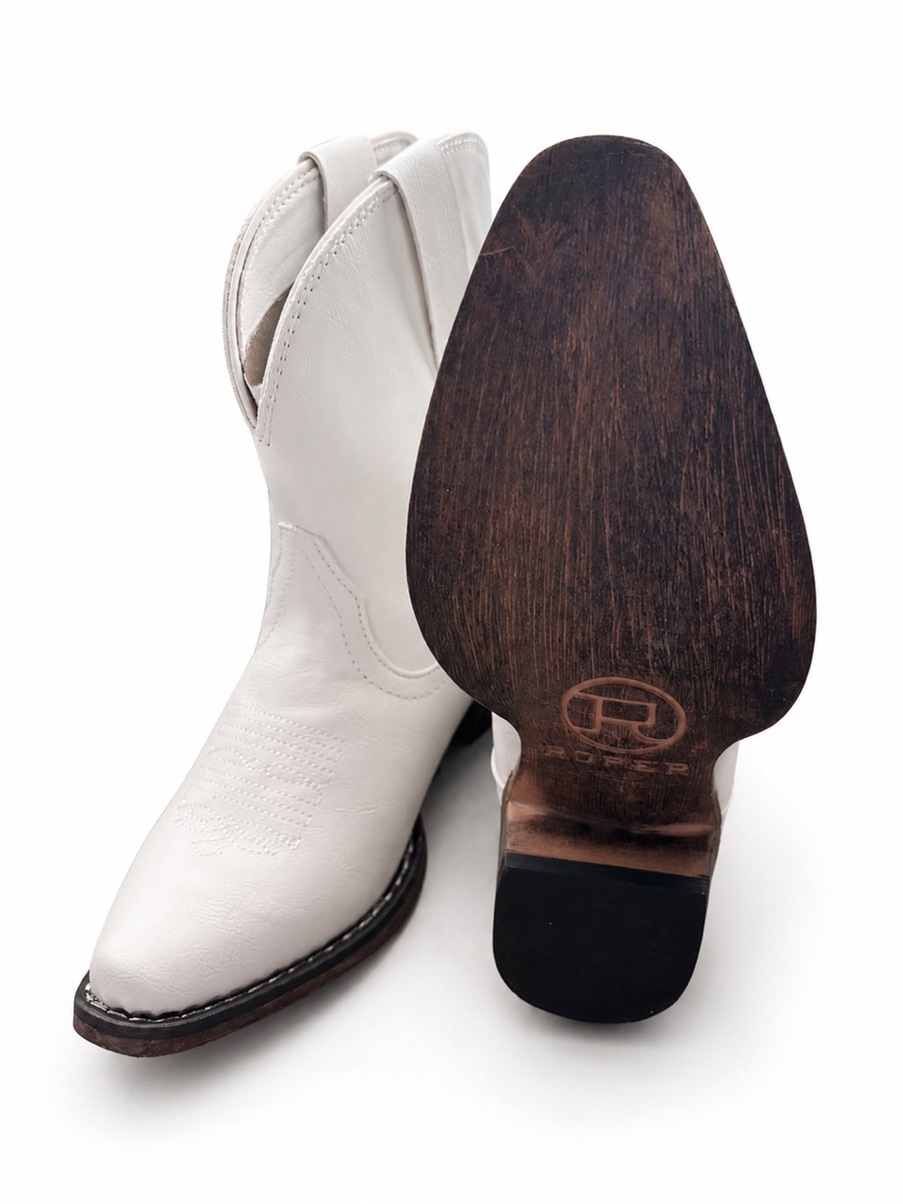 Roper White Women's Western Cowgirl Boots - Picture 2 of 3